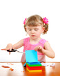 Little Girl with Scissors
