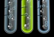 3d render of a isolated like icon  in three test glasses