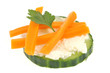 Amuse-bouche concombre mimolette et persil