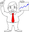 businessman holding a report