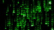 Matrix style code: digital data cascade