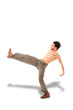 Dancer with naked chest