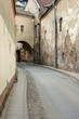 cobblestone curve road