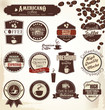 Retro Coffee Badges And Labels