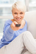 Attractive Woman with remote in her hands