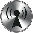 Bottone metallico radio