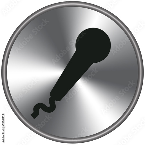 Illustration: Bottone metallico microfono Bottone metallico microfono