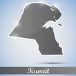 shiny icon in form of Kuwait