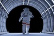 Illustration: Astronaut in the tunnels Astronaut in the tunnels