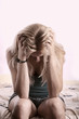 Stressed young woman