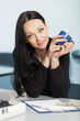 Portrait of successful businesswoman in office