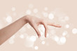 woman hand holding
