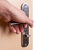 Hand open door