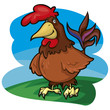 Slyly smiling cock