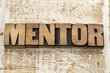 mentor word in wood type