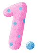 Illustration: pink number one pink number one