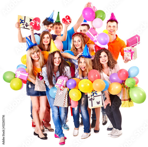 Photo: Group people on party. Group people on party.