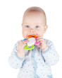 Photo: Cute baby boy is holding toy Cute baby boy is holding toy