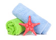 Beach towels and starfish
