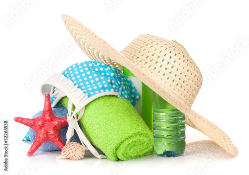 Photo: Swimming suit and beach items Swimming suit and beach items