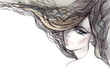 woman with beautiful hair