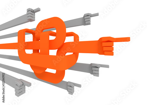 Illustration: Keeping the Right Direction. 3D rendered image Keeping the Right Direction. 3D rendered image