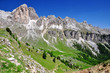 Dolomite peaks, Rosengarten,Val di Fassa, Italy Alps