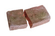 Foto: Broken brick isolated Broken brick isolated