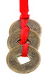 Three Chinese coins.