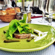 Fresh pate with lettuce