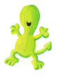 Little dragon jumping for joy