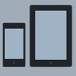 Vector tablet computer and mobile phone icons