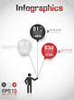 INFOGRAPHICS MODERN BUSINESS BUBBLE ICON MAN STYLE