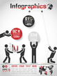 INFOGRAPHICS MODERN BUSINESS BUBBLE ICON MAN STYLE 2