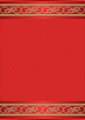 red background with golden ornaments
