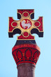 Historic cross Marktkreuz at square Hauptmarkt in front of the c