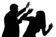 Photo: one couple man and woman domestic violence one couple man and woman domestic violence