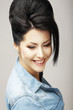 Gladness. Happy Good-Looking Sincere Woman Smiling. Success