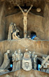 Design element of Temple of the Sagrada Familia in Barcelona