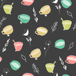 Tea time seamless pattern.