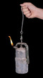 Lampe à carbure.