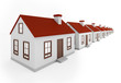 Houses in row