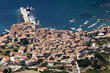 Komiza, fisherman port on the southwest of Vis island in Croatia