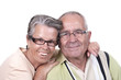 Portrait du couple âgé heureux