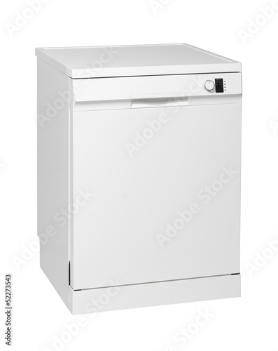 Photo: Freestanding dishwasher isolated with clipping path. Freestanding dishwasher isolated with clipping path.