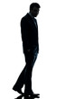 Foto: business man sad full length silhouette business man sad full length silhouette