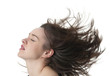wehende Haare