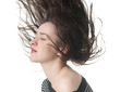 wehende Haare