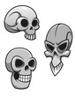 Vector: Set of skulls Set of skulls