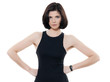 beautiful serious caucasian woman portrait